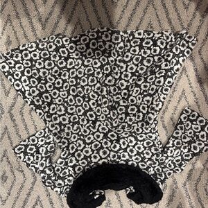 Janie and Jack Black and White Winter Dress